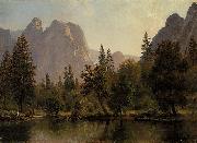 Albert Bierstadt Cathedral Rocks, Yosemite Valley Spain oil painting artist